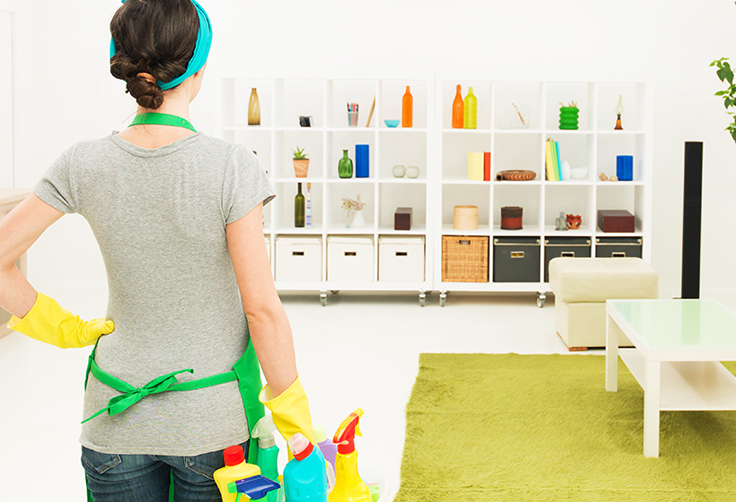 làm sạch nhà cửa sau khi chuyển nhà